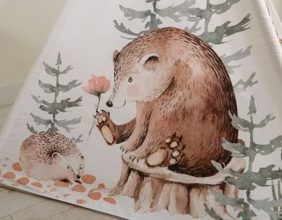 Tepee telts PREMIUM - komplekts ar spilveniem - Image 8