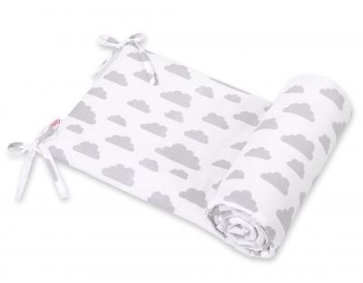 Universāls bamperis gultai - mākoņu pelēks