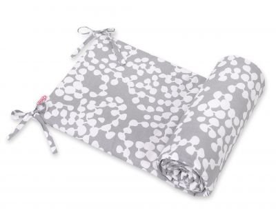 Universāls bamperis gultai - burbuļu pelēks