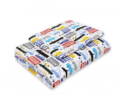 Gultas komplekts 2gab 75x100cm NEWBORN- krāsaini auto