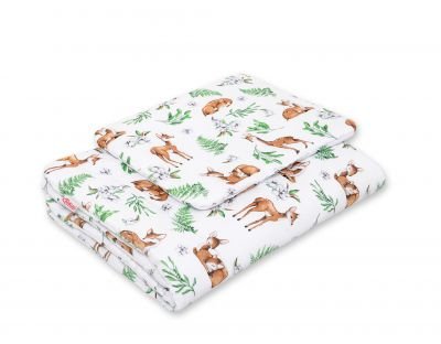 Gultas komplekts 2gab 75x100cm NEWBORN- baltais briedis