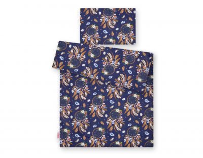Gultasveļas komplekts 2gb - sapņu slazdi tumši zili