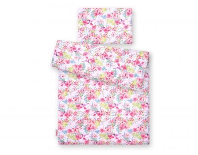 Gultasveļas komplekts 2gb - kolibri ar ziediem