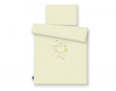 Gultas veļas komplekts 2gab- Chic cream