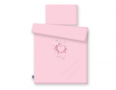 Gultas veļas komplekts 2 gab. Šiks rozā