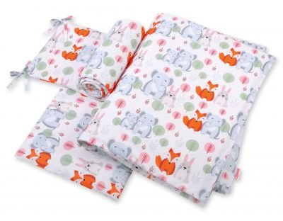 Gultas komplekts 3gab - jautrie ziloņi