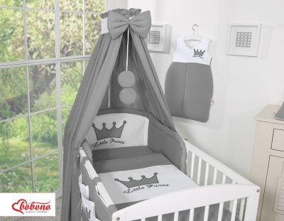 Gultas veļas komplekts 5gb ar baldahīnu - Mazais princis / Princese Antracīts - Image 3