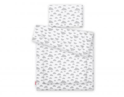 Gultas komplekts 2gb ar pildījumu - mākoņu pelēks