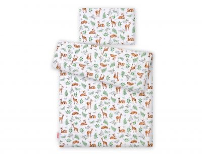 Gultas komplekts 2gab ar pildījumu - baltais briedis