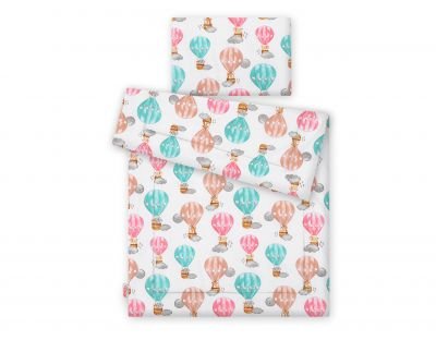 Gultas veļas komplekts 2 gab ar pildījumu - krāsaini baloni