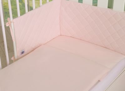 Gultas veļas komplekts 3gab - pūderrozā