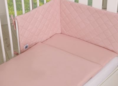 Gultas veļas komplekts 3 gab - pasteļ rozā