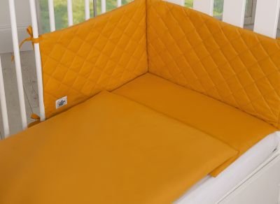 Gultasveļas komplekts 3 gab - medus dzeltens