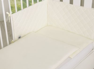 Gultasveļas komplekts 3 gab - krēmkrāsas