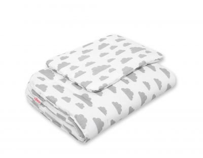 Gultas komplekts 2gab 75x100cm NEWBORN - mākoņu pelēks
