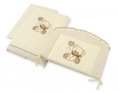 Gultasveļas komplekts 3gab- Lācītis ar banti brūnu - Image 6