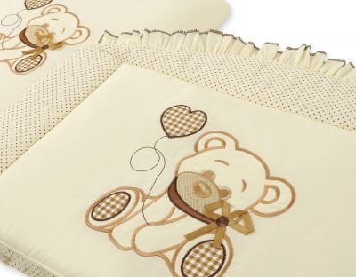 Gultasveļas komplekts 3gab- Lācītis ar banti brūnu - Image 7