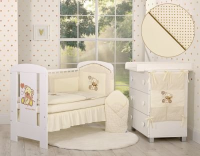 Gultasveļas komplekts 3gab- Lācītis ar banti brūnu - Image 4