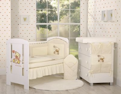 Gultasveļas komplekts 3gab- Lācītis ar banti brūnu - Image 3