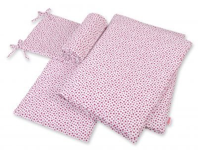 Gultasveļas komplekts 3 gab - baltvīna sarkanās zvaigznes