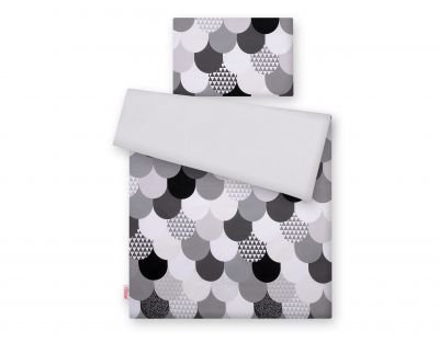 Gultas komplekts 2gab - pelēkas zivju zvīņas