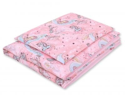 Gultas veļas komplekts 2gab - vienradža rozā