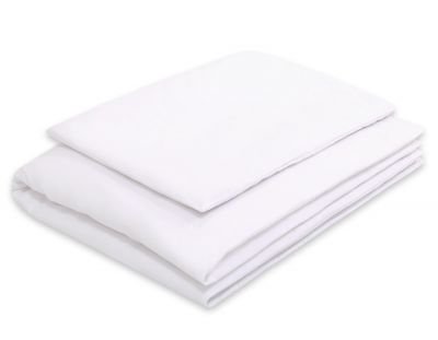 Gultas veļas komplekts 2 gab. Piekārtas sirdis baltas