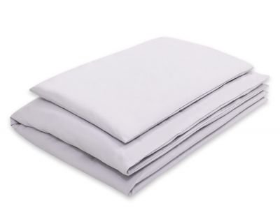 Gultasveļas komplekts 2gab- Piekārtas sirsniņas pelēkā krāsā