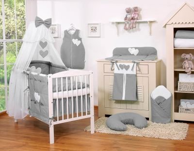 Moskītu tīkls no šifona - Hanging Hearts antracīts - Image 6