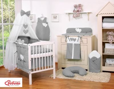 Moskītu tīkls no šifona - Hanging Hearts antracīts - Image 5