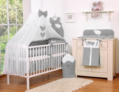 Moskītu tīkls no šifona - Hanging Hearts antracīts - Image 4