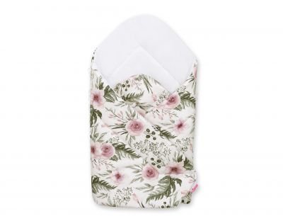 Mazuļa ligzda - peonijas gredzens rozā/balts